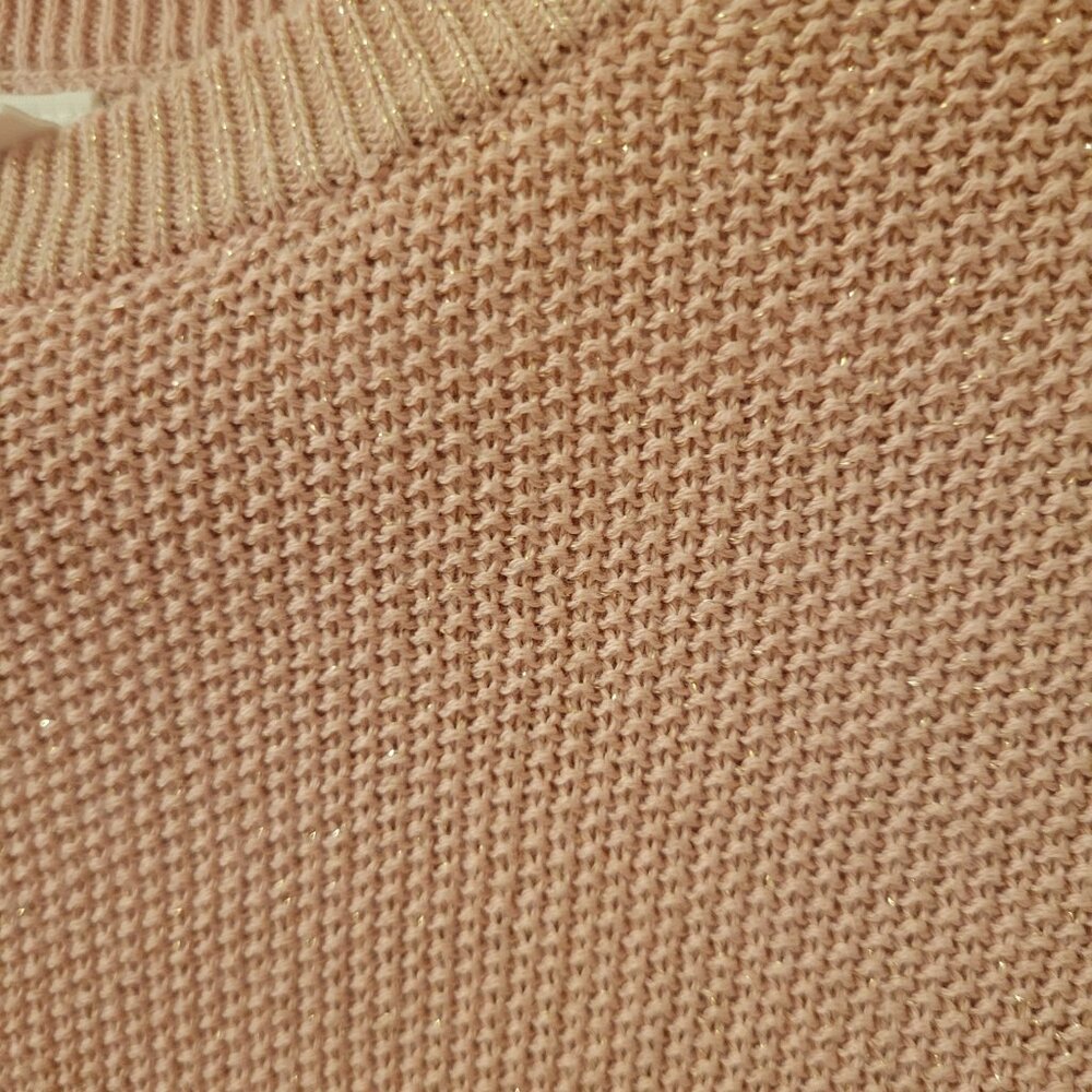 Gap Girl's XL Pink Shimmer Sweater - Picture 3 of 4